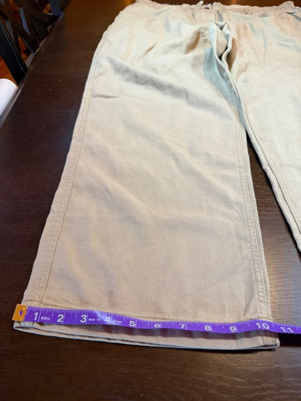 NWT Gap Cream Twill Wide Leg Pull On Pants Women's XXL Quiet Luxury